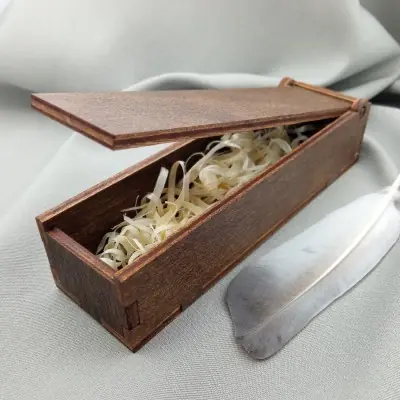 Коробочка деревянная для брелока
